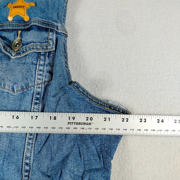 Disney Pixar Jacket Womens 2XL Blue‎ Denim Woody Toy Story Her Universe Vest - Picture 11 of 12